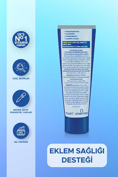 Jointace 75 ml Massage Gel - Glucosamine, Chondroitin and Aromatic Oils