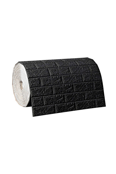 Renkli Duvarlar Kendinden Yapışkanlı Siyah Esnek Köpük Duvar Kağıdı Paneli 3d Salon Ofis Tuğla Desenli