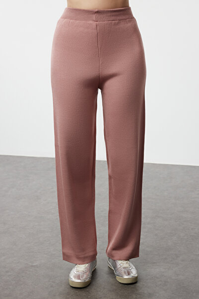 Edit by Trendyol Dried Rose Stone Detailed Knitwear Top and Bottom Set Tedaw25Us00013