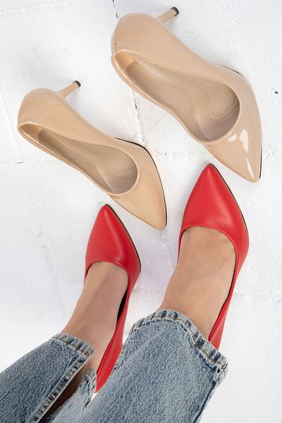 SOHO Klassische rote Damenschuhe mit Absatz – 19550