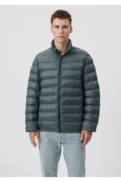 Mavi Stand Collar Green Puffer Coat 0110190-71598