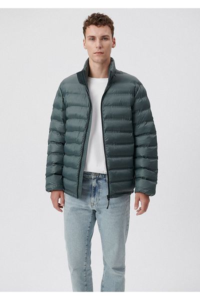 Mavi Stand Collar Green Puffer Coat 0110190-71598