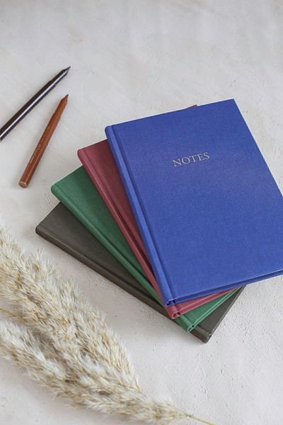 hiddenpaperco Cloth Hardcover Notebook / Striped