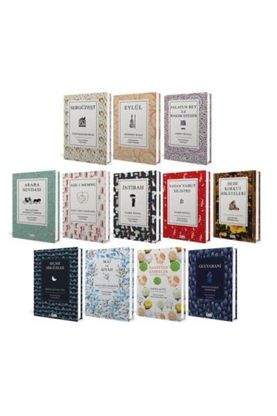 Koridor Yayıncılık Bez Ciltli Türk Klasikleri Seti - (12 KİTAP)