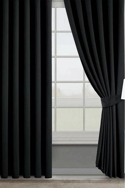 Miabella Home Single Wing Blackout Sunshade - Dimming Background, Light Proof, Extrafor Gathered and Cornice