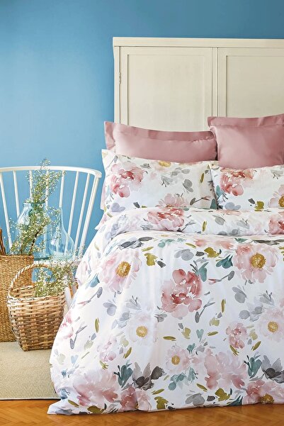 İssimo Home Σετ Παπλωματοθήκης Boquette 145 Tc (57 TEL) Cotton Ranforce Διπλό