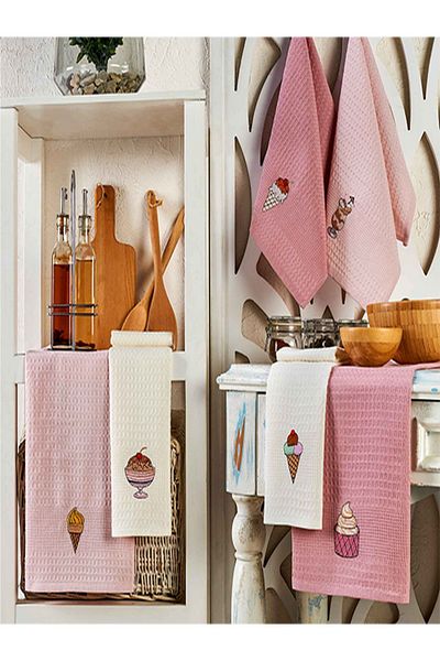 Marlenka Home Tex Σετ παγωτού 6 υφασμάτων στεγνώματος κουζίνας