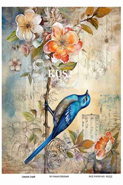 LİNEART Lineart Pirinç Dekopaj Kağıdı KUŞ2