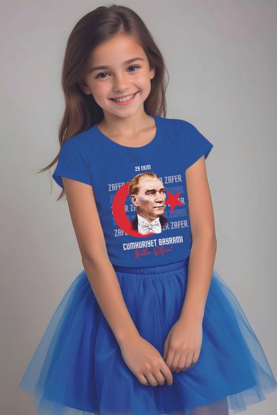 MYADA 29 octombrie Costum tricou cu fustă tutu cu tema Ataturk de Ziua Republicii 22546