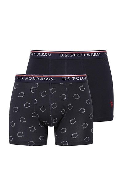 U.S. Polo Assn. Πόλο Ασν. Ανδρικά μποξερ με στάμπα Navy Blue Modal - Πακέτο 2 B.8ON.NI0.EC.4.L.8DE.6.BCEA