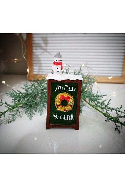 e&e süs dükkanı Happy New Year Figured Object - Gift and Decorative New Year's Presentation