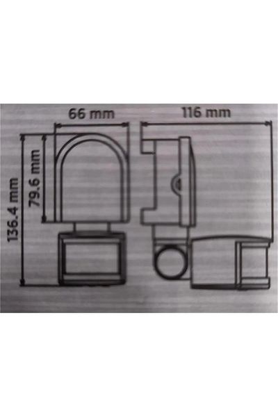 Cata CT9240 WALL MOUNTED 180 DEGREE MOTION SENSOR