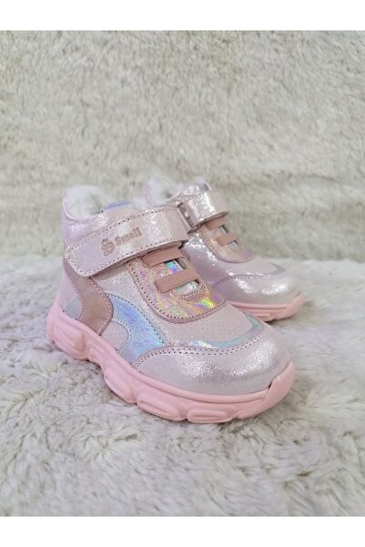 Özgür Kids HAKİKİ DERİ ORTOPEDİK TABAN İÇİ YÜNLÜ KIZ ÇOCUK BOT