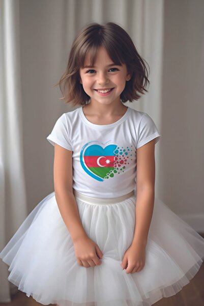 MYADA Set de fuste și tricouri tutu personalizate cu tematică Azerbaidjan - 1...