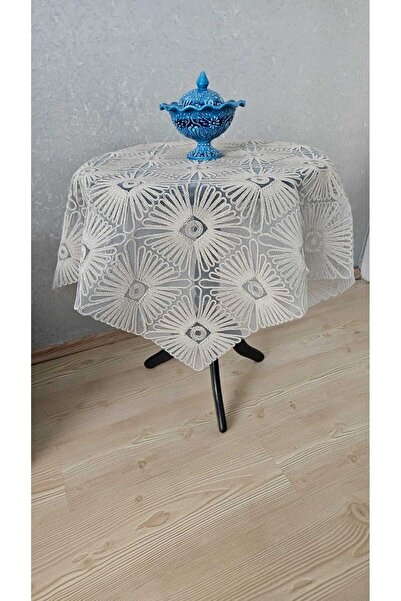 ZESA HOME Fiskos Tül Güpürlü Masa Örtüsü