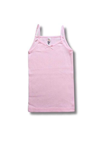 GizaKids %100 Pamuklu Kız Çocuk Atlet Fanila Iç Çamaşır 6lı Set