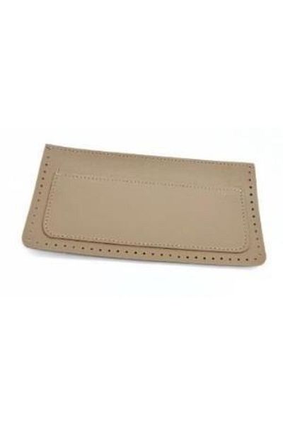 angel çanta aksesuar Angel 22X11 cm Dark Beige Faux Leather Bag Accessory