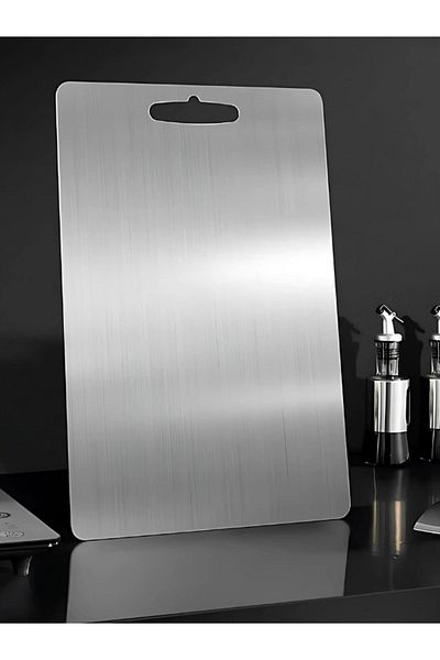 Piki Stainless Steel Metal Cutting Board, Antibacterial, 2 Different Size Options