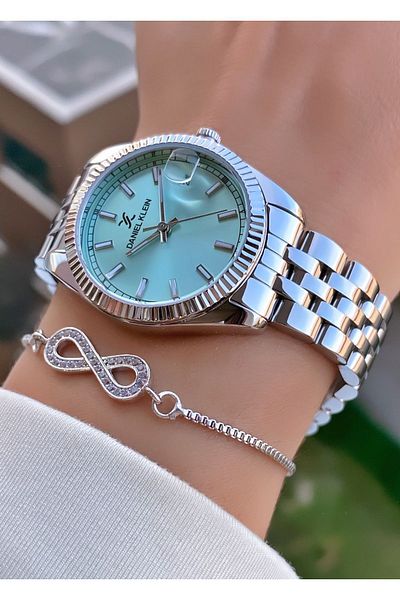 Daniel Klein Silver Color Women's Wristwatch