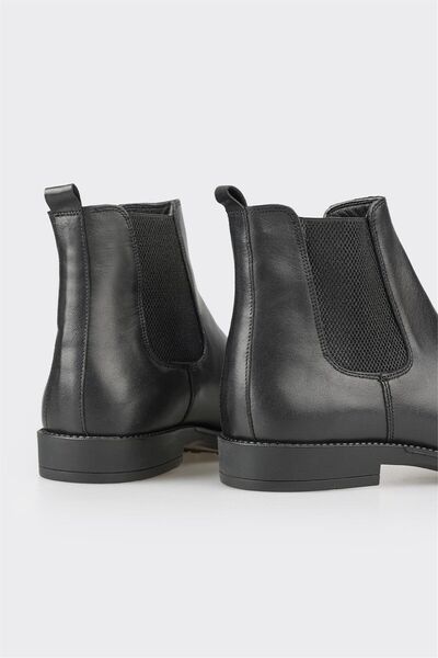 Elle Shoes Siyah Deri Erkek Günlük Bot
