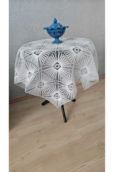 ZESA HOME Fiskos Tulle Laced Tablecloth
