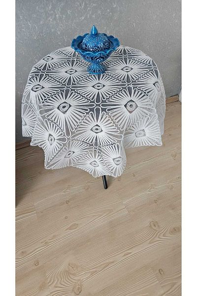 ZESA HOME Fiskos Tulle Laced Tablecloth