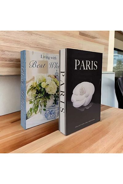 PEARLESS LOVE Комплект от 2 декоративни кутии, приличащи на книга