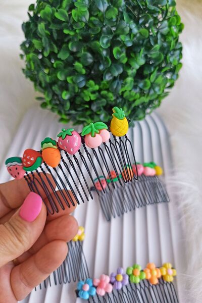 Nisankids Цветна гребенчеста фиба за коса за момичета