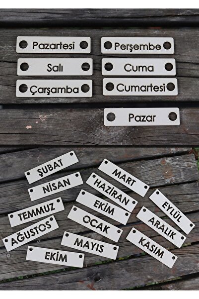 Assa Wood Doğal Ahşap Montessori Takvim: Mevsimler ve Günler Yolculuğu"-Gediz Rengi