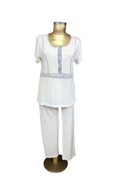 Tuba Collection Triple Pajama Set Ecru -7527