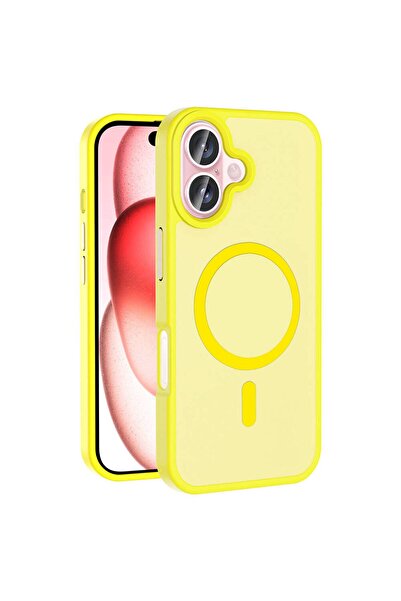 m.tk moveteck İphone 16 Kılıf Mat Magsafe Şarj Özellikli Darbe Önleyici Hassa...