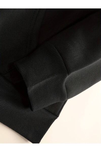 Machetta Χειμερινό φούτερ Unisex Never Give Up με στάμπα μεγάλου μεγέθους - Φούτερ με κουκούλα 3 κλωστών από 100% βαμβάκι