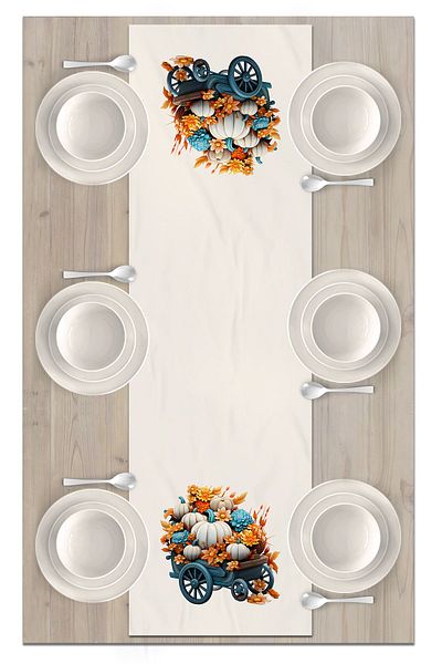 Bertille Home Autumn Series 140X40 cm Digital Printed Runner (Halloween Autumn)