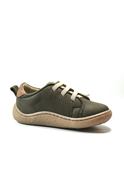 Onlo Ayakkabı Onlo Pafi504 Orthopedic Baby Boy Sneaker - Genuine Leather, Dark Khaki