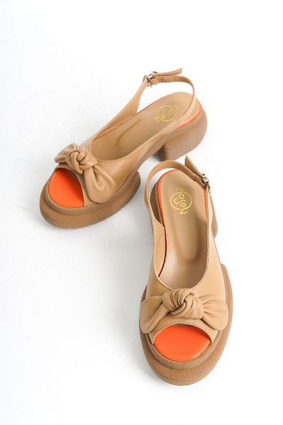NOSEY SHOES MODEL ARYA PIELE VERITĂ CU TALPA GROASĂ SANDALE DE ZI CU ZI DE FEMEI