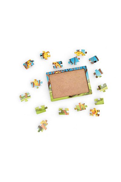 Fizello Giraffe 16 Piece Educational Learning Wooden Kids Puzzle Montessori Jigsaw Baby Kids Toy