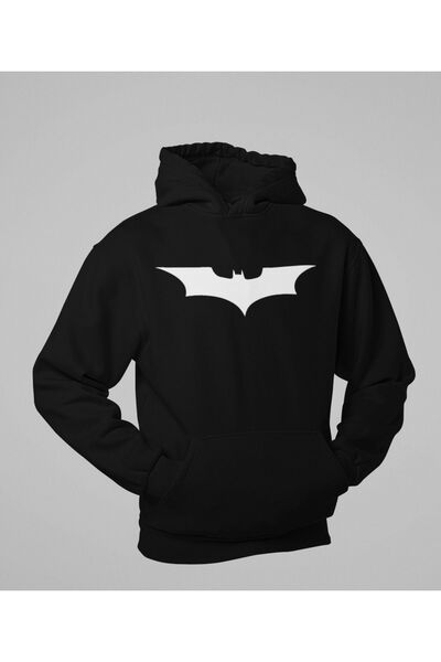 SEVBANO Batman Logo Printed Unisex Oversize Dc Character Hoodie