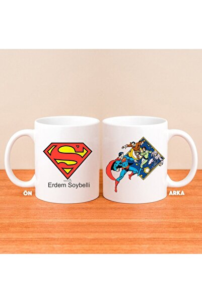 EJOYA Kişiye Özel Lisanslı Superman Logolu Kupa Bardak 80820