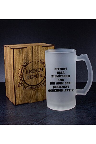 EJOYA Kişiye Özel Kutusunda Bira Bardağı Hediye Seti 108319