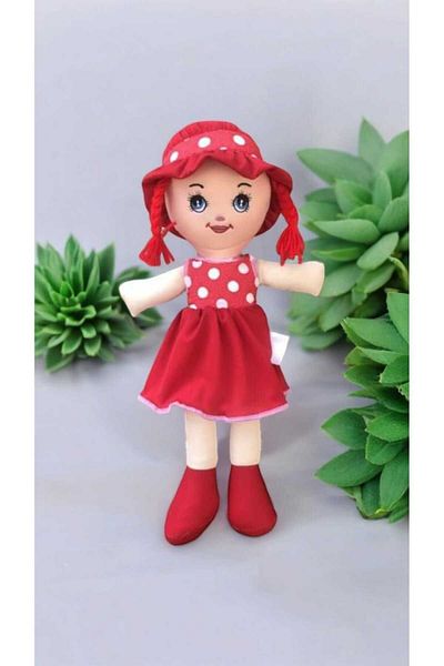 Gut puzen 50 cm Long Red Vivid Baby Toy Cloth