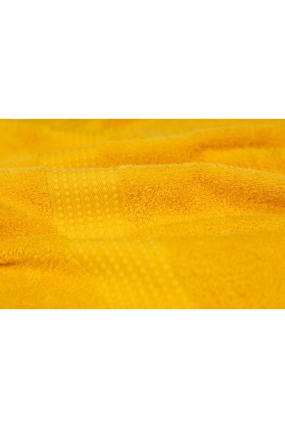 MAURAHOME Tomurcuk %100 Pamuk 3'lü Banyo Havlu Seti | 70x140 Cm | Turuncu
