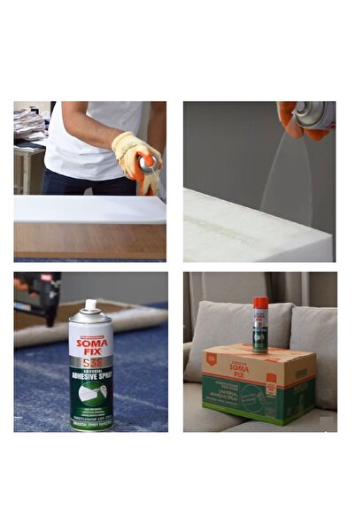 Somafix 500 ml Genel Amaçlı Tekstil Sünger Yapıştırıcı Sprey S38