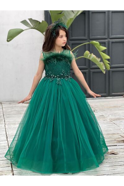 ugurbocegicocukdunyası Set de 2 rochii de seara pentru copii Buburuza cu pene...