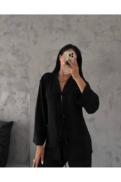 exxitcollection Set kimono pentru femei Ayrobin - cu cravată