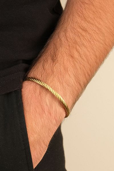 Jack Ferrero Steel / Leather - Original Men's Bracelet