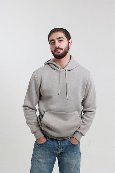 TKT 3 Thread Men's Hooded Kangaroo Pocket Sweat Soft Puff Fabric