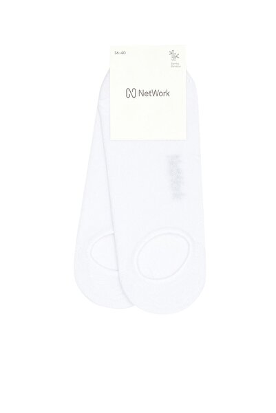 Network Beyaz 2li Kadın Bambu Çorap Seti