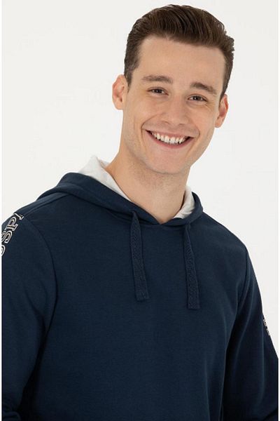 U.S. Polo Assn. U.S. Polo Assn. Мъжки суичър с качулка