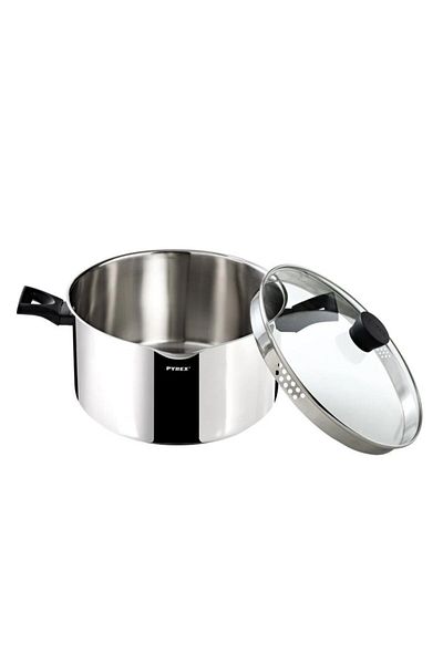 Pyrex قدر طهي احترافي مقاس 24 سم مع غطاء