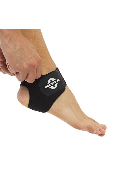 Nivia Orthopedic Ankle Support (Black, Free Size - Adjustable with Velcro) | Material - Neoprene